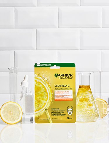 tissue mask vitamina c textura